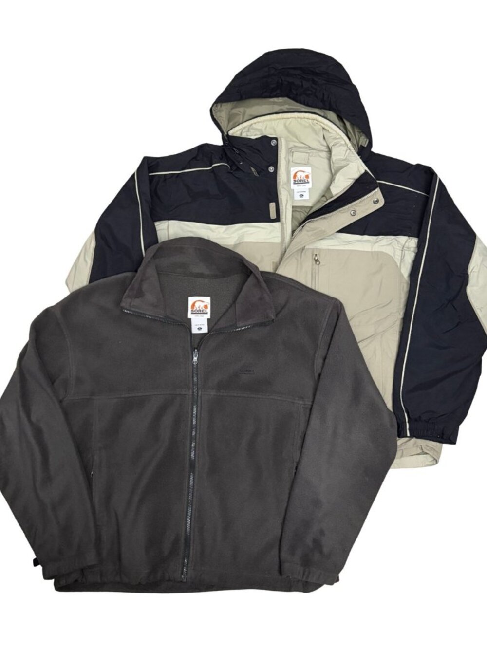 SOREL 3-in-1 Parka Jacket Fleece Inner Waterproof Ski Snow Coat Mens XL